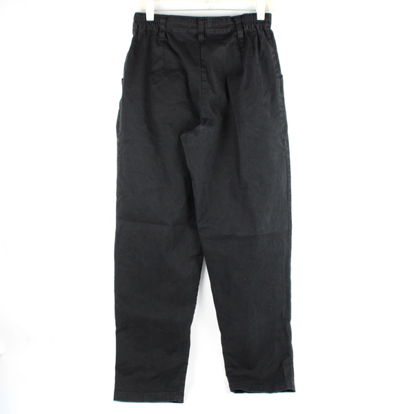 Lee Relaxed Fit Women's 8 Elastic Waist Black Denim Pants