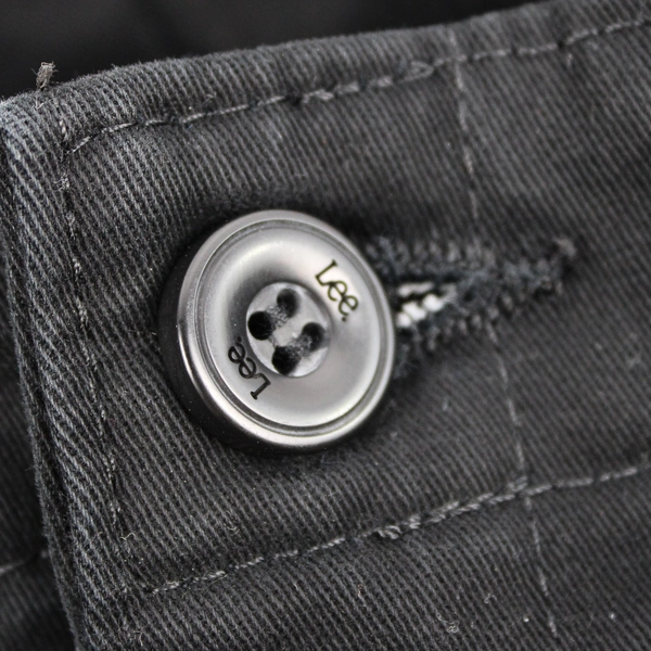 Lee Relaxed Fit Women's 8 Elastic Waist Black Denim Pants