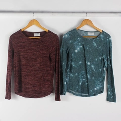 Lot of 2 Old Navy Juniors XL (14-16) Stretchy Long Sleeve Fitted Shirts