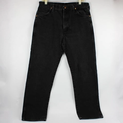 Wrangler Cowboy Cut Original Fit Black Jean Pants 100% Cotton Men's Size 34 32