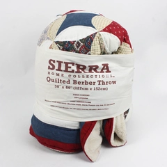 Mervyn's Sierra Home Collections Quilted Berber Throw Blanket 50" x 60" FLAWED