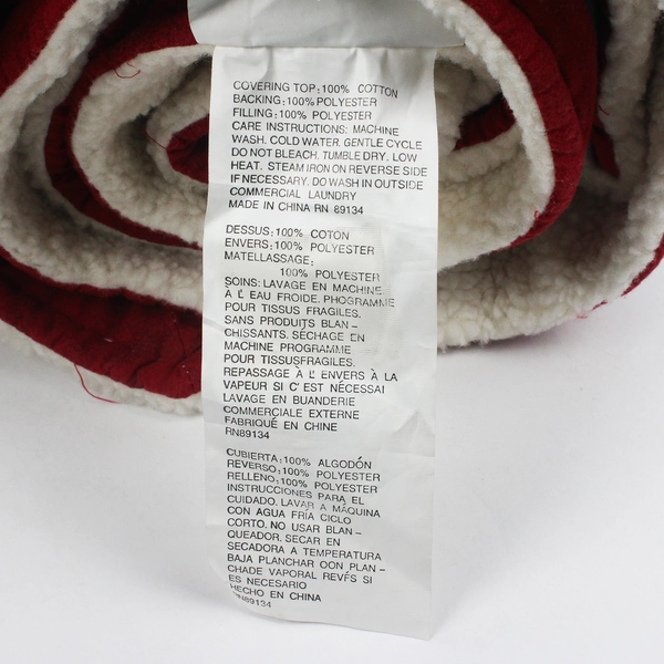 Mervyn's Sierra Home Collections Quilted Berber Throw Blanket 50" x 60" FLAWED