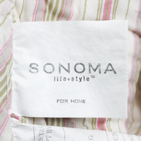 Sonoma Floral Applique Cotton Quilted Throw Blanket 50" x 60" FLAWED