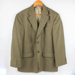 Stafford Men's 44R Brown Herringbone Wool Classic Fit Suit Jacket