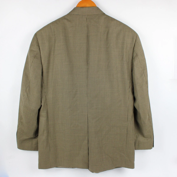 Stafford Men's 44R Brown Herringbone Wool Classic Fit Suit Jacket