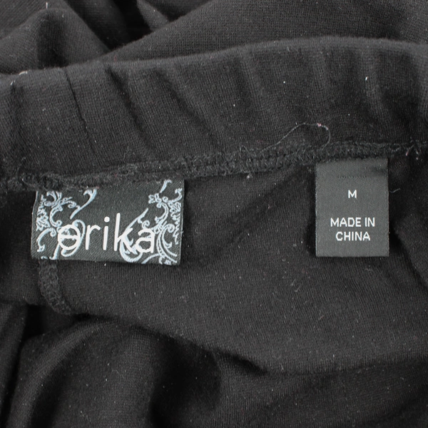 Erika Women's M Black Stretchy Pull On Dress Pants