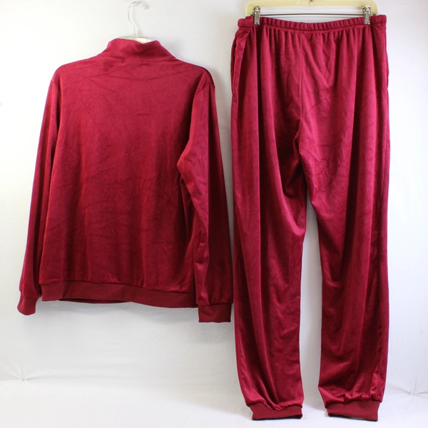 HOTOUCH Women's XL Red Velour Loungewear Set NWT