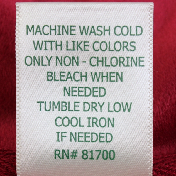 Blair Women’s PXL Long Sleeve Red Velour Rhinestone Collared Sweater