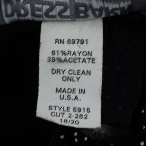 Dress Barn Women's 18/20 Black/White Polka Dots Button Up Short Sleeve Blouse