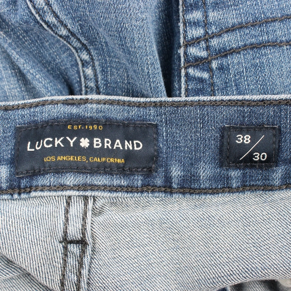 Lucky Brand Men's 38x30 121 Slim Medium Wash Denim Jeans 