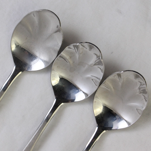 Lot of 3 Retroneu Roseanne Sugar Spoons 18/8 Stainless 6 Inches