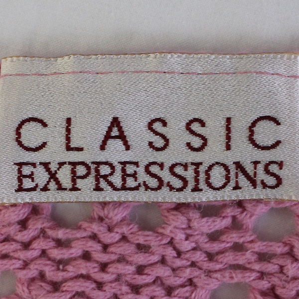 Classic Expressions Pink Knit Cotton Sweater Vest Women's Size XL FLAWED
