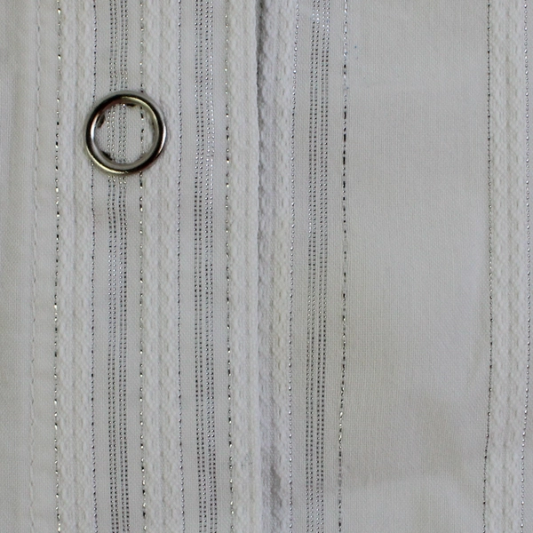 Fashion Bug Sparkly White 3/4-Sleeve Button-Up Women's Size 30/32W FLAWED