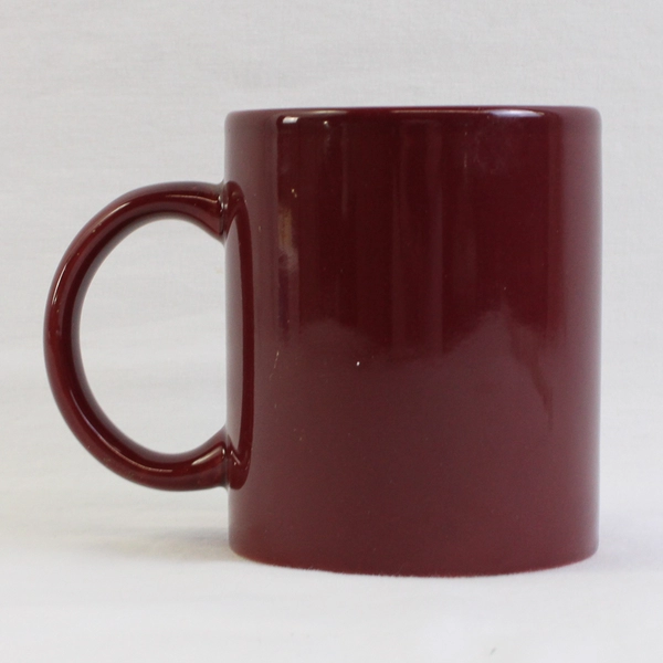 Coffee Mug Salmon Festival Oxbow Park Ceramic Burgundy Portland Oregon