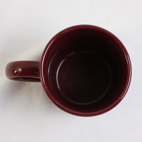 Coffee Mug Salmon Festival Oxbow Park Ceramic Burgundy Portland Oregon