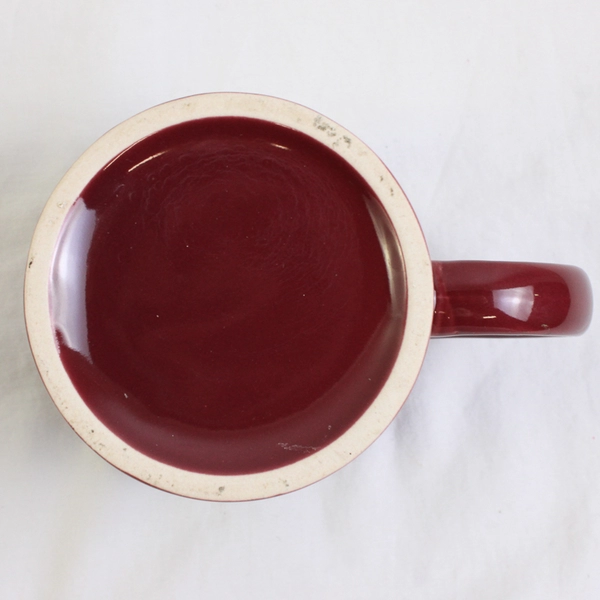 Coffee Mug Salmon Festival Oxbow Park Ceramic Burgundy Portland Oregon