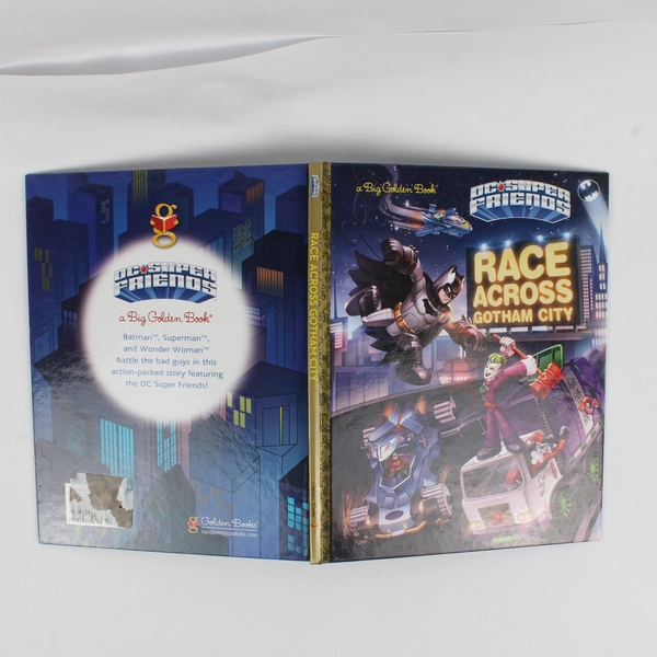 Golden Book DC Super Friends Series Race Across Gotham City by Steve Fox 2016 HC