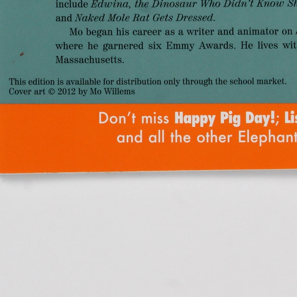 Let's Go For A Drive! by Mo Willems 2017 PB An Elephant & Piggie Book