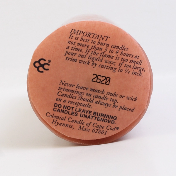 Partylite 3" x 7" Sienna Color Cinnamon Scented Pillar Candle S3723