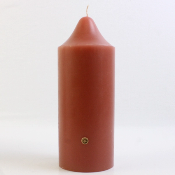 Partylite 3" x 7" Sienna Color Cinnamon Scented Pillar Candle S3723