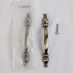 Lot of 2 Unbranded Bronze Colored Arch Drawer Handles Shiny Finish