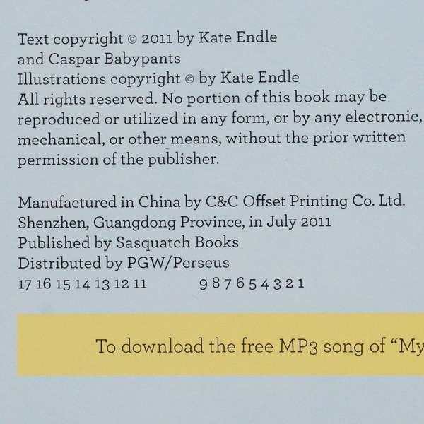 My Woodland Wish by Kate Endle & Caspar Babypants 2011 Hardcover Dust Jacket