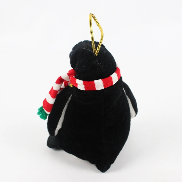 Chosun International Penguin Plush Christmas Ornament 6" FLAWED