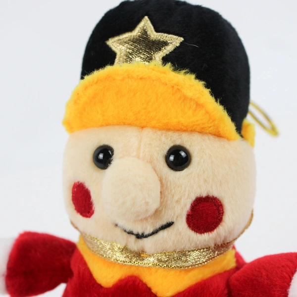 Chosun International Toy Soldier Nutcracker Plush Christmas Ornament 7"