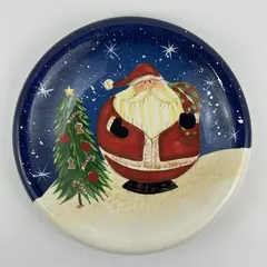 Certified International Chubby Santa Decorative Christmas Plate By Becca Barton