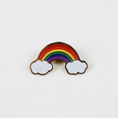 Vintage Lady Barbara Bush 2003 R/G Awards Rainbow Cloud Lapel Pin Tie Tac