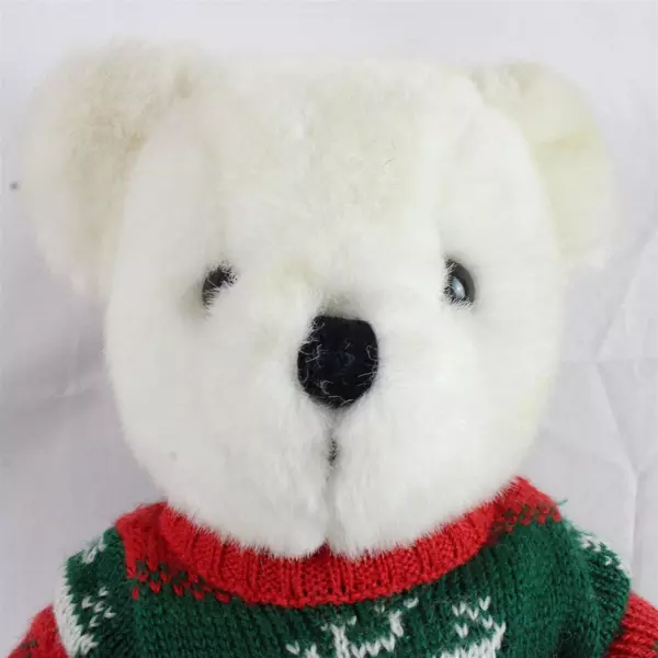 1985 North American Bear Co Vintage Plush Christmas Sweater Bear Noel 17"