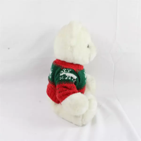 1985 North American Bear Co Vintage Plush Christmas Sweater Bear Noel 17"