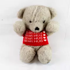 Dakin 16.5" Plush Brown Bear with Bear Hug Sweater Soft Cuddly Toy