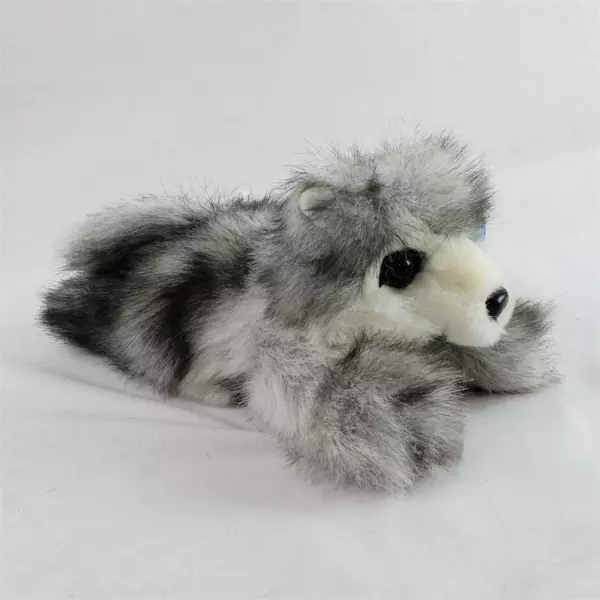 Vintage MJC Purr-fection 1992 Husky Wolf Dog Plush Stuffed Animal Toy