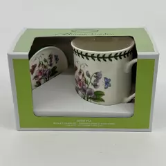 Portmeiron Botanic Garden Sweet Pea Cup and Coaster NIP