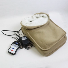 Dr Scholls Tan Foot Comforter with Heat and Vibration Massager DR2150QVC