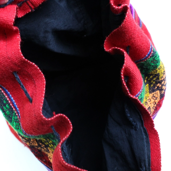 Unbranded Peruvian Style Hand Woven Backpack with Traditional Motifs 16"x18"