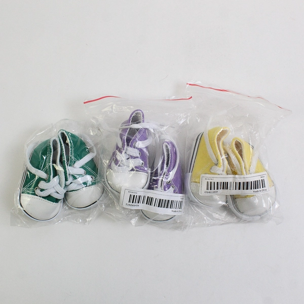 Lot of 8 Unbranded 7cm Doll Shoes Tennis Shoes and Boots