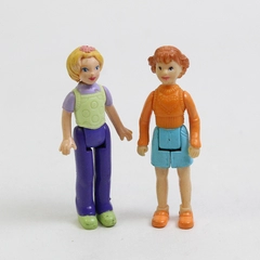 Lot of 2 Fisher-Price Sweet Streets Loving Family Dolls 1990's
