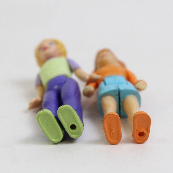 Lot of 2 Fisher-Price Sweet Streets Loving Family Dolls 1990's