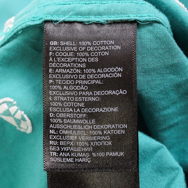 The North Face Men's XL Baytrail Pattern Igloos Aqua Button Up Shirt