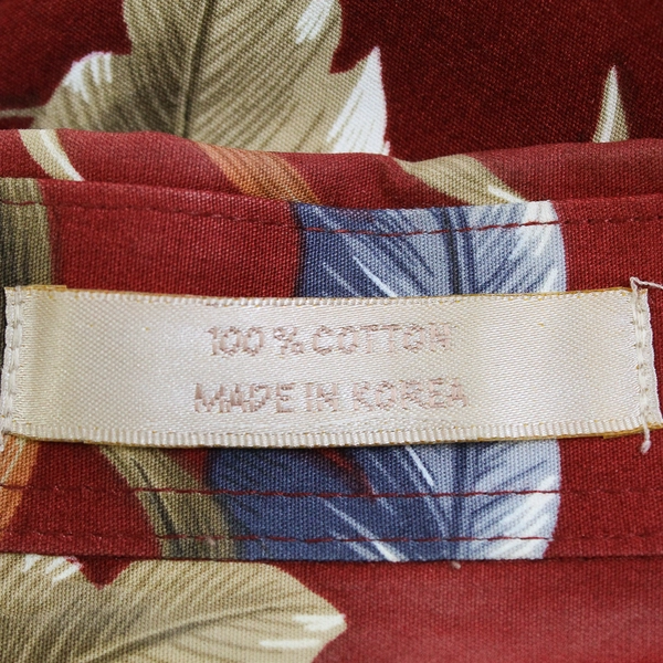 Campia Moda Men's XL Red Floral Hawaiian Shirt Button Up Short Sleeve