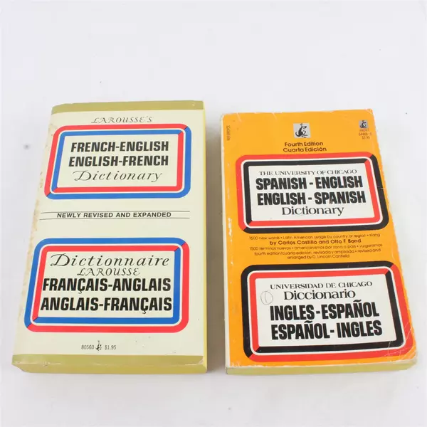 Language Books Spanish-English & French-English Paperback Beginner Learner