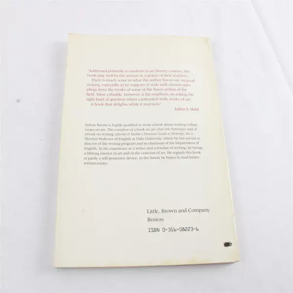 A Short Guide to Writing about Art 2nd Edition by Sylvan Barnet Paperback