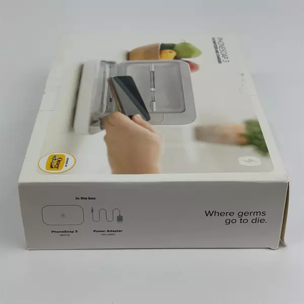 OTTERBOX PhoneSoap 3 UV Sanitizer and Charger for Cell Phones White 2020