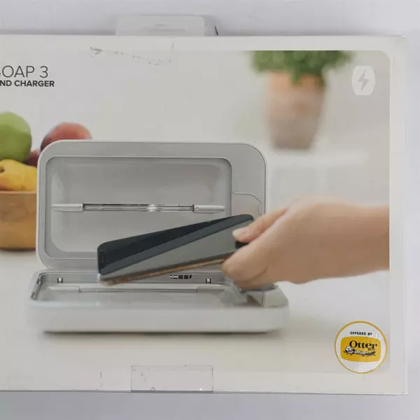 OTTERBOX PhoneSoap 3 UV Sanitizer and Charger for Cell Phones White 2020