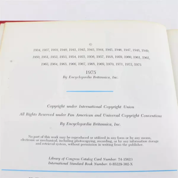 1975 Encyclopedia Britannica Junior Volume 1 Hardcover Reference Book