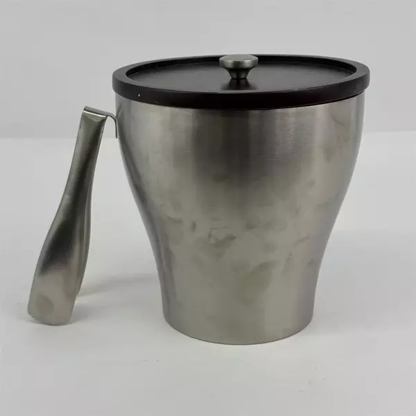 Umbra Stainless Steel by Dennis Cheng Ice Bucket w/ Lid Tongs