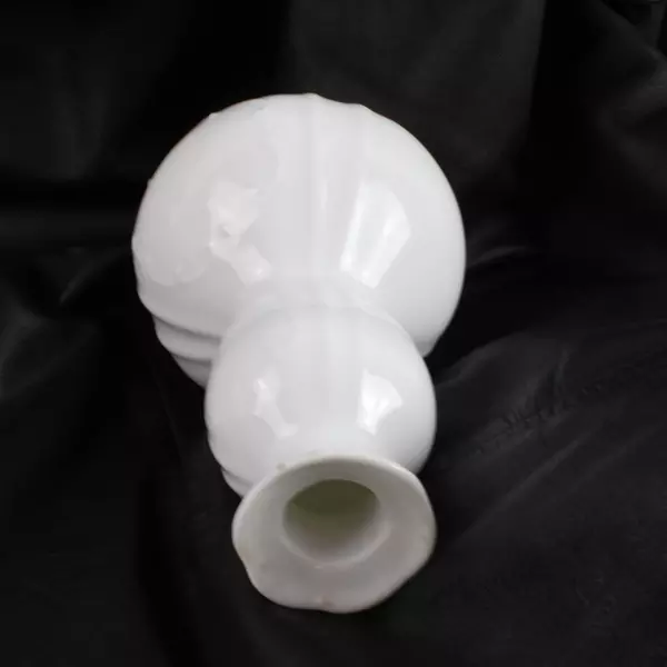 Vintage Rynne China White Glass Cologne Bottle