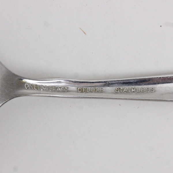 Lot Of 3 Oneida Silver Delmar-Taper Flatware Spoon/Dinner Fork & Cocktail Fork